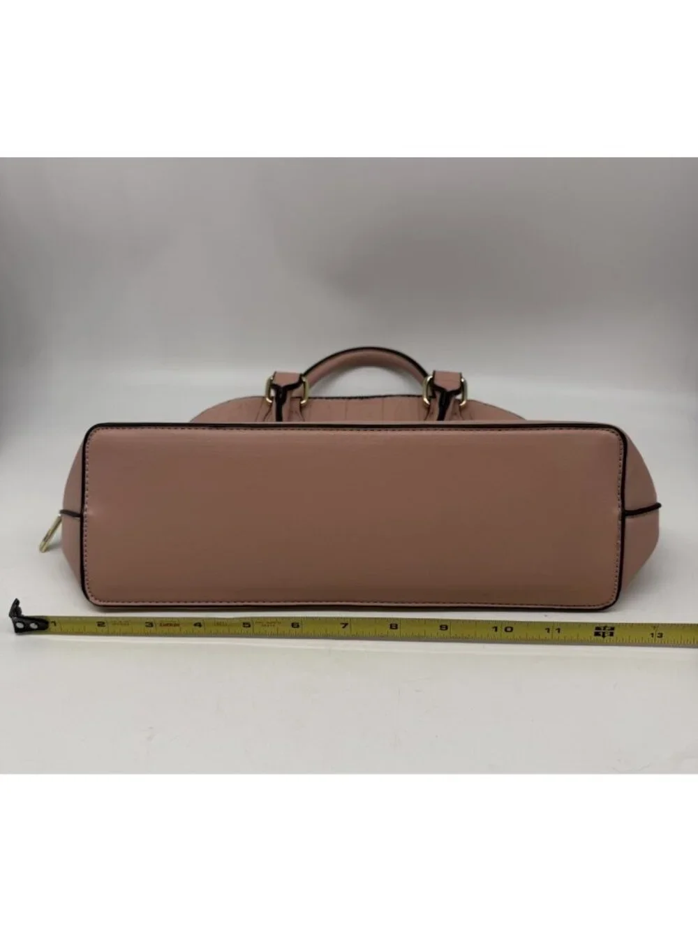 London Fog Salmon Dome Satchel Crossbody Handbag Embossed Architecture Print